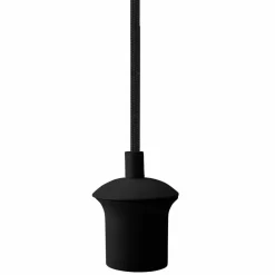 Lamphållare 120 cm E27, svart