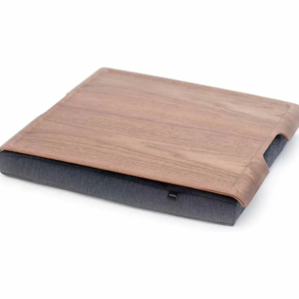 Laptray Anti-Slip Knäbricka Valnöt/Grå