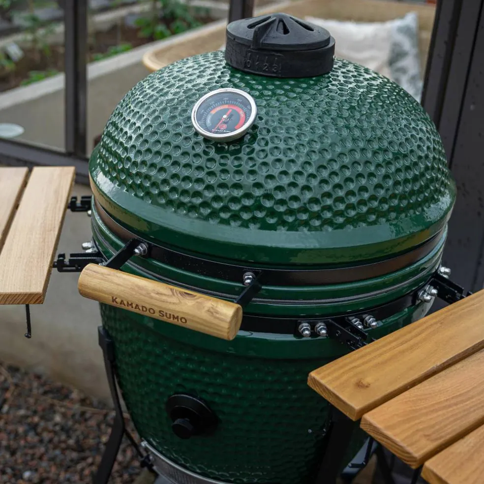 Large Gen 2 kamadogrill med Grillmästarens rotisserie, svart