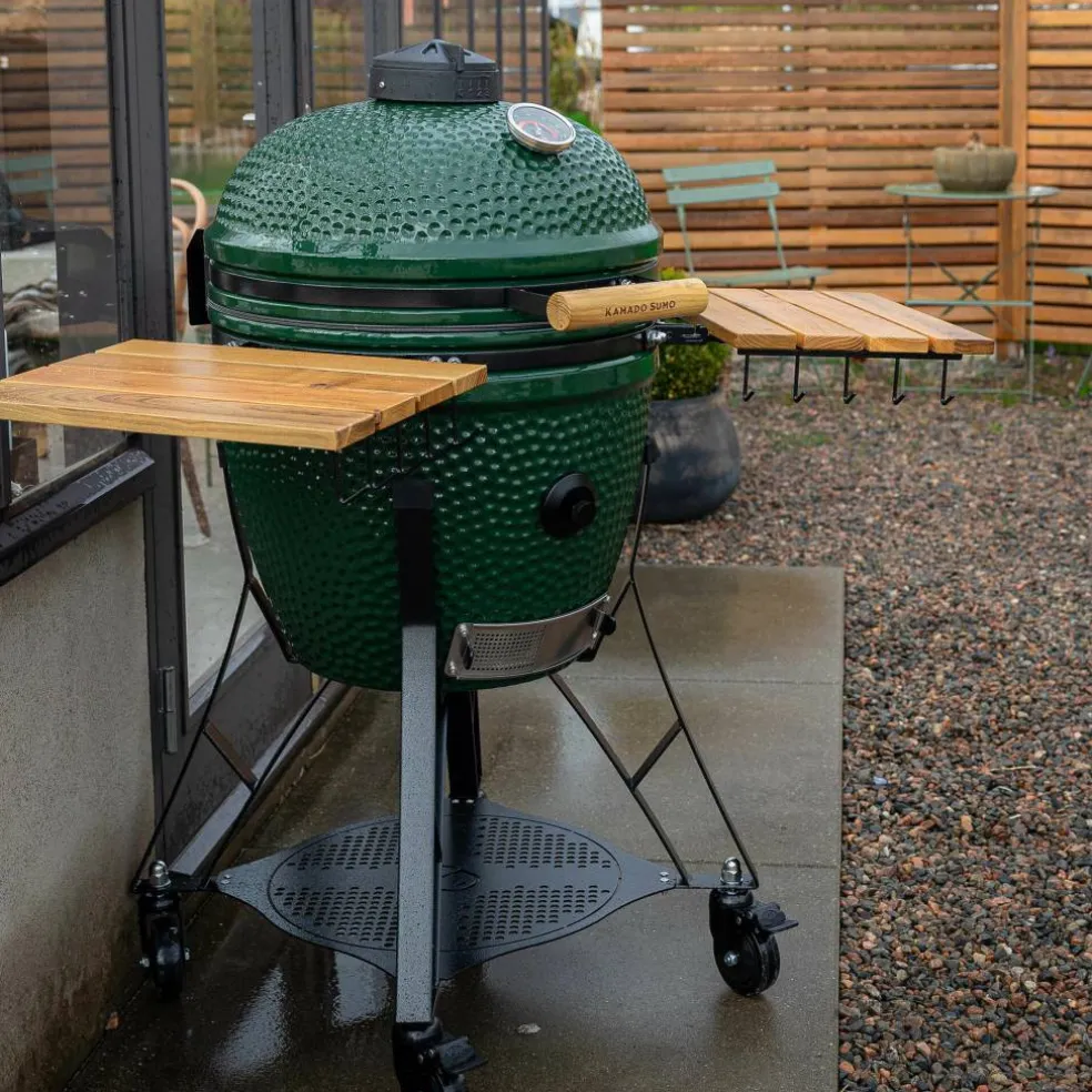 Large Gen 2 kamadogrill med Grillmästarens rotisserie, svart