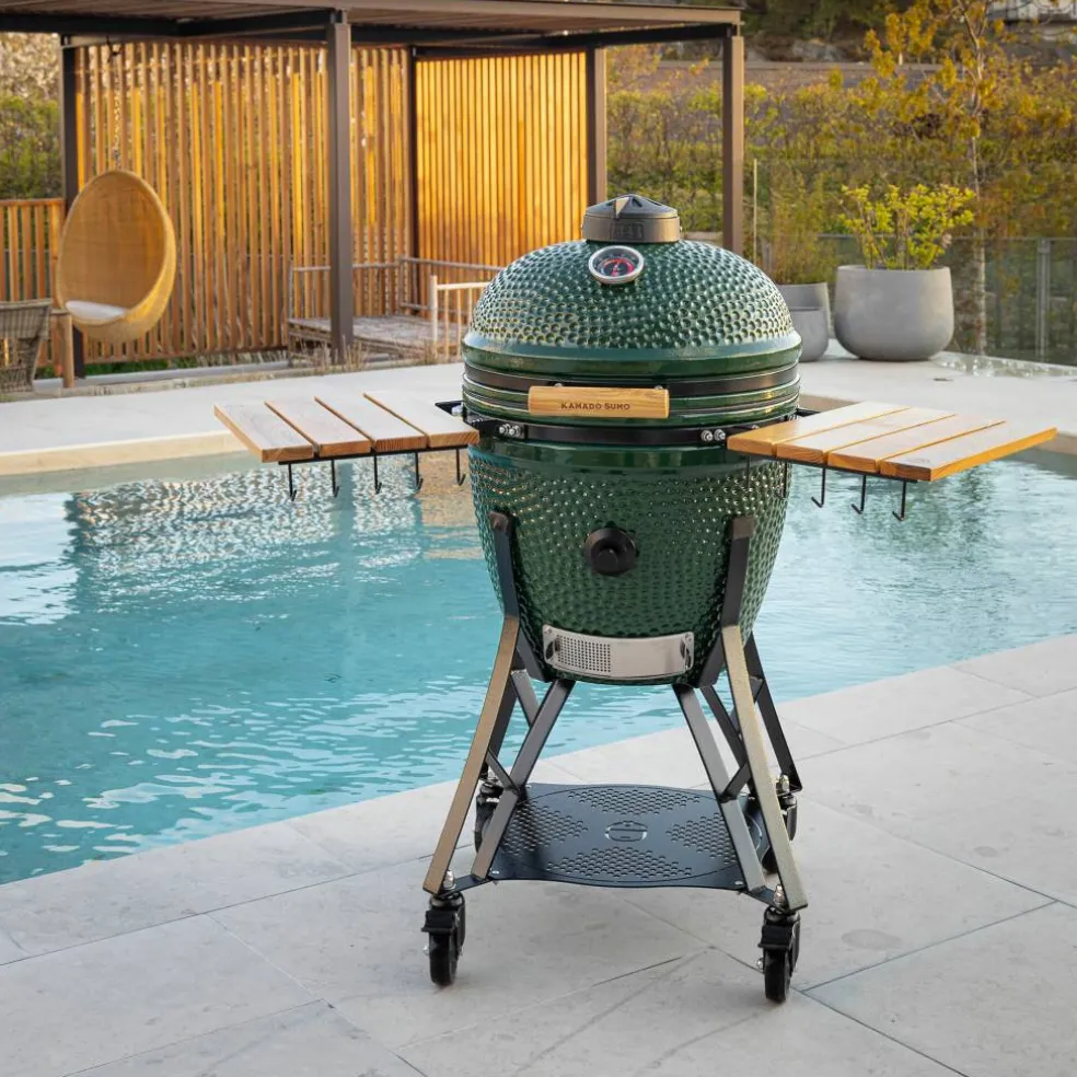 Large Gen 2 kamadogrill med Grillmästarens rotisserie, svart