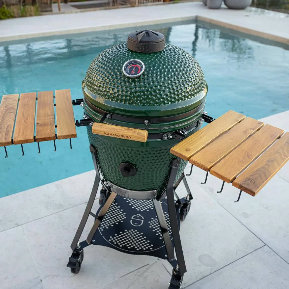 Large Gen 2 kamadogrill med Grillmästarens rotisserie, svart