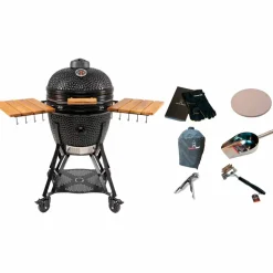 Large Gen 2 kamadogrill med tillbehörspaket, svart