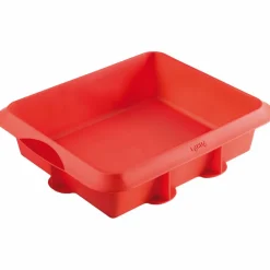 Lasagneform i silikon, röd