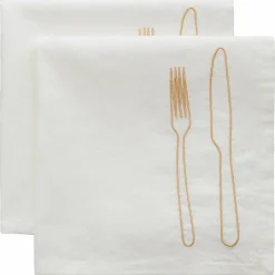 La Tavola servett 45 x 45 cm 2-pack, latte