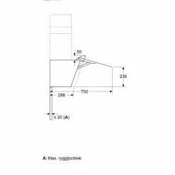 LC87KFN60 iQ300 vägghängd köksfläkt
