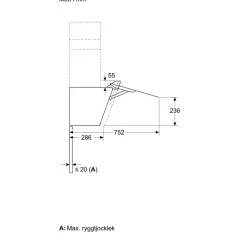 LC67KFN60 iQ300 vägghängd köksfläkt