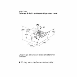 LC67KFN60 iQ300 vägghängd köksfläkt