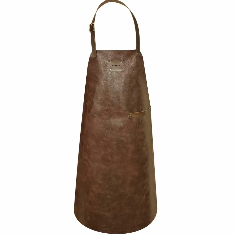 Läderförkläde, svart