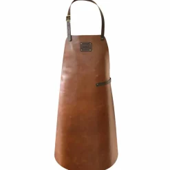 Läderförkläde, svart