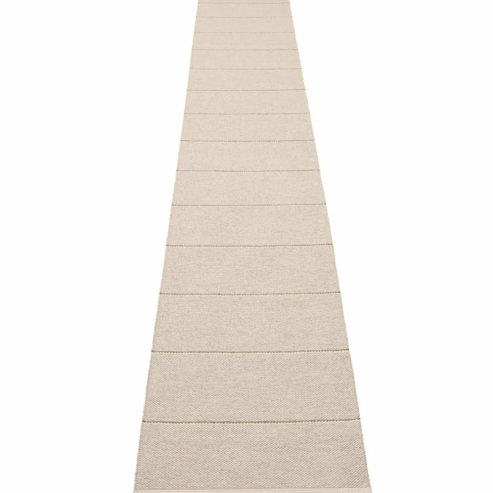 Lea matta 375 × 70 cm, linen/pine/vanilla