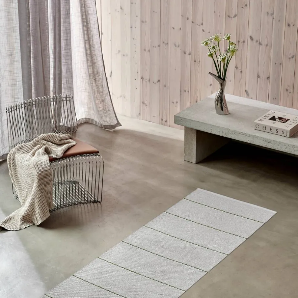 Lea matta 375 × 70 cm, linen/pine/vanilla