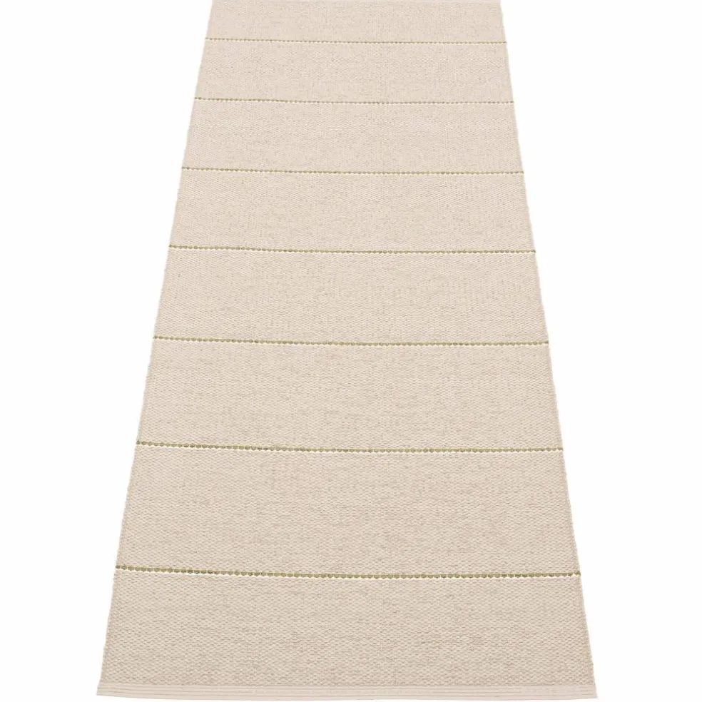 Lea matta 225 × 70 cm, potato/brown/vanilla