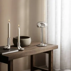 LED-batterilampa, krom