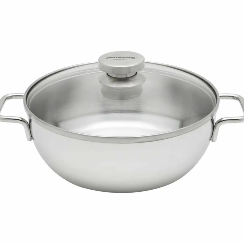 Låg Gryta med Glaslock 24 cm 3,3l