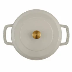 Låg gryta med lock 28 cm/5 liter, svart