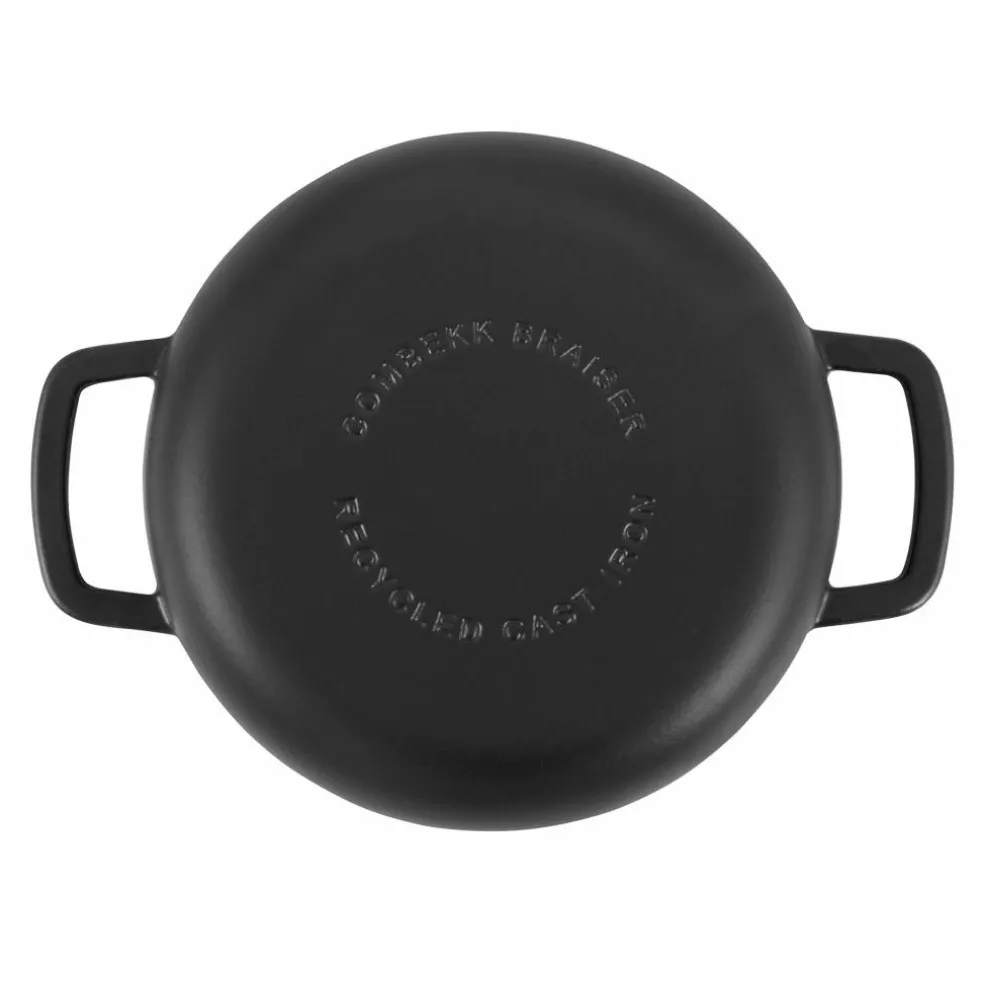 Låg gryta med lock 28 cm/5 liter, svart