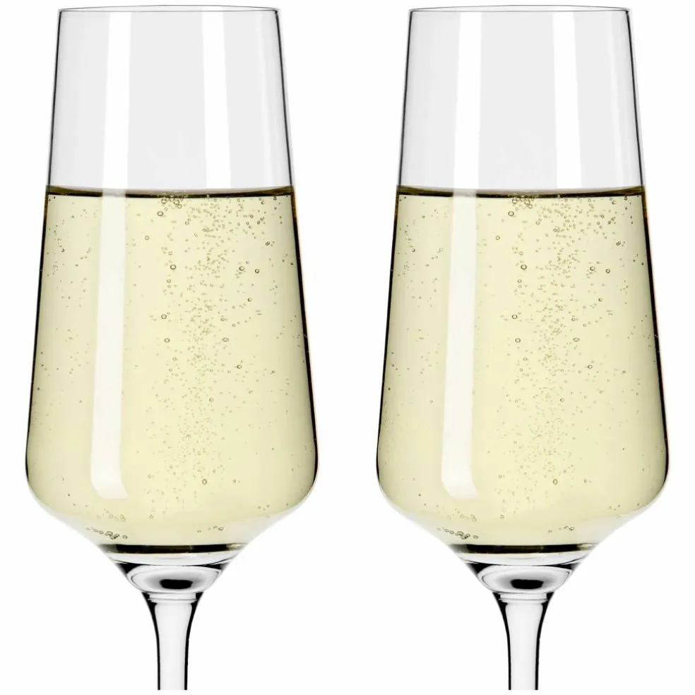 Lichtweiss champagneglas, 2-pack