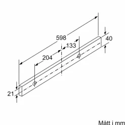 LI64MA531 iQ300 utdragbar köksfläkt, silver