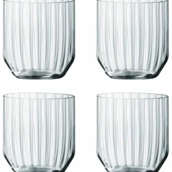 Linear Whisky Tumbler glas 4-pack