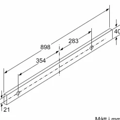 LI97RB531 iQ300 utdragbar köksfläkt, silver