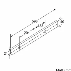 LI67RB531 iQ300 utdragbar köksfläkt, silver