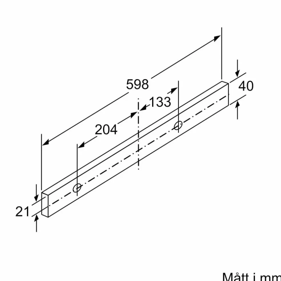 LI67RB531 iQ300 utdragbar köksfläkt, silver