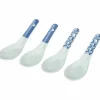 Liten soppsked 4-pack, blå/vit