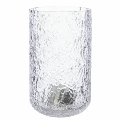 Ljuslykta 15 cm, mönstrat glas