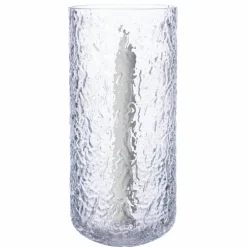 Ljuslykta 25 cm, mönstrat glas