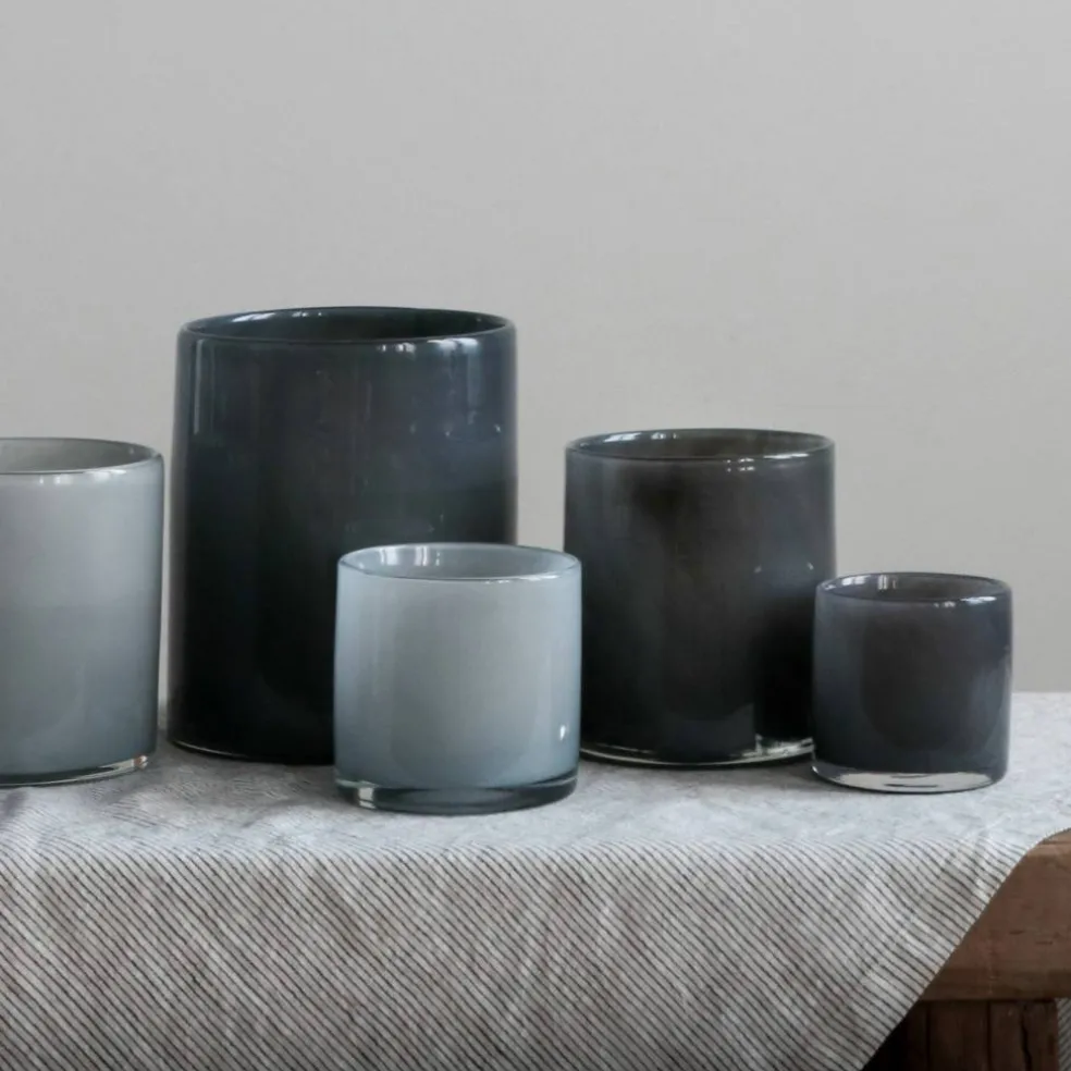 Ljuslykta, dark grey, large