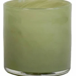 Ljuslykta, olive green, medium