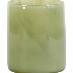 Ljuslykta, olive green, medium