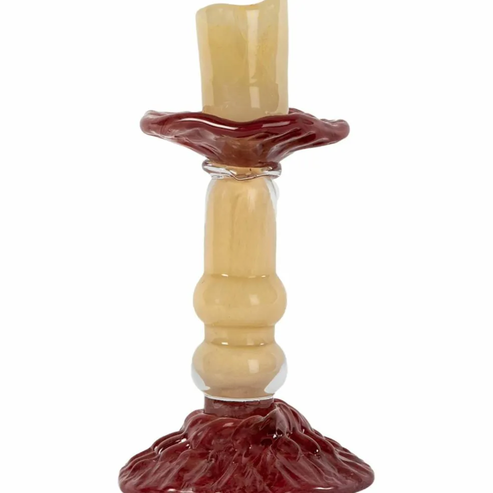 Ljusstake 26 cm, blå