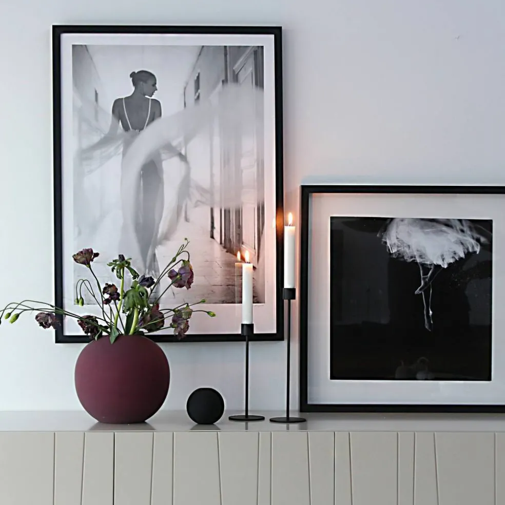 Ljusstake, 21 cm, black