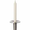 Ljusstake, 7 cm, borstad metall