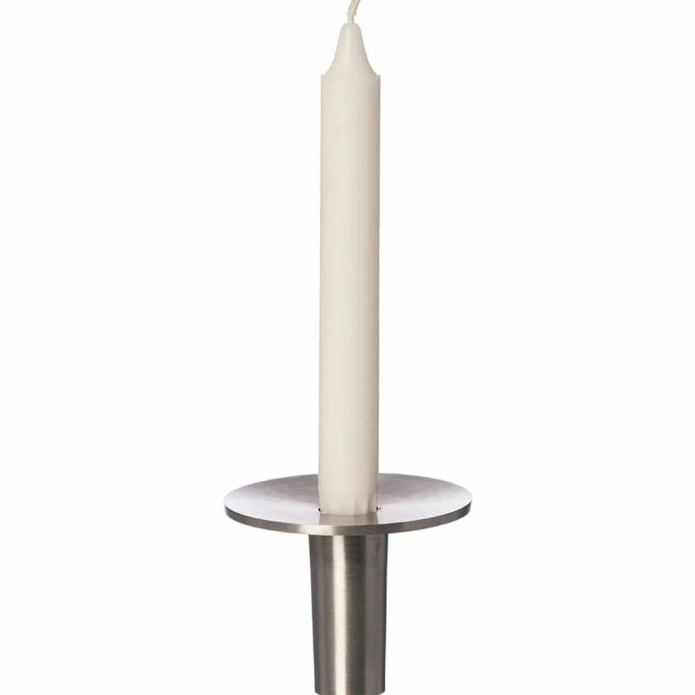 Ljusstake, 7 cm, borstad metall