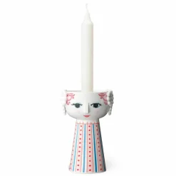 Ljusstake 14 cm, röd