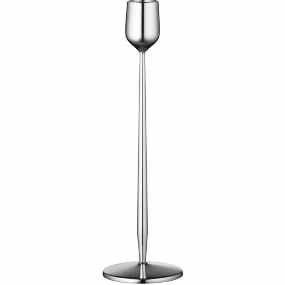 Ljusstake 7x5,5 cm, blankt stål