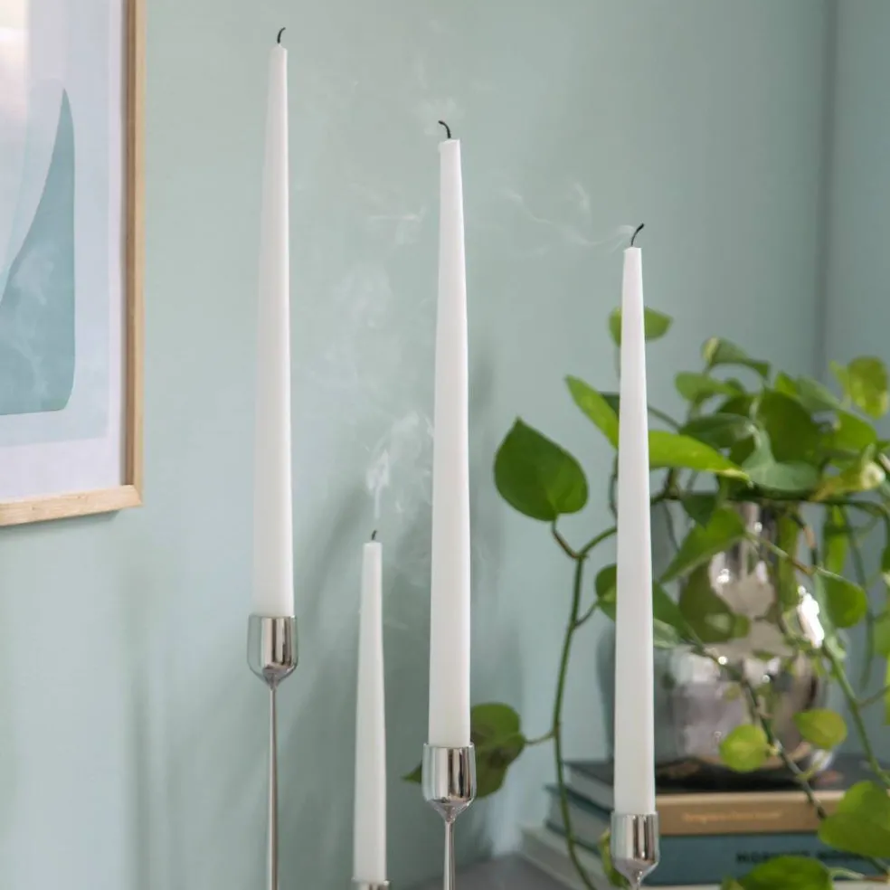 Ljusstake 7x5,5 cm, blankt stål