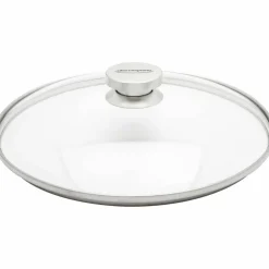 Lock 18 cm Glas med Stålknopp