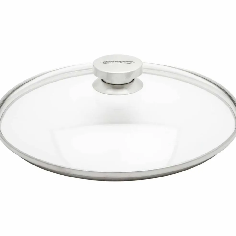 Lock 28 cm Glas med Stålknopp