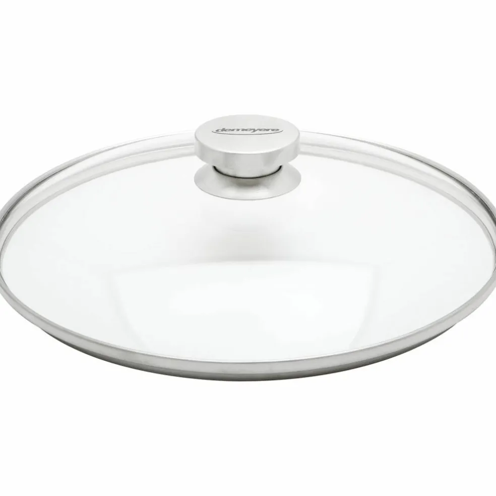 Lock 32 cm Glas med Stålknopp