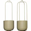 Lotus hängande blomkruka 2-pack, khaki