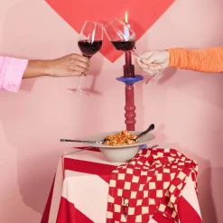 Love servett 2-pack, grön/ljusblå