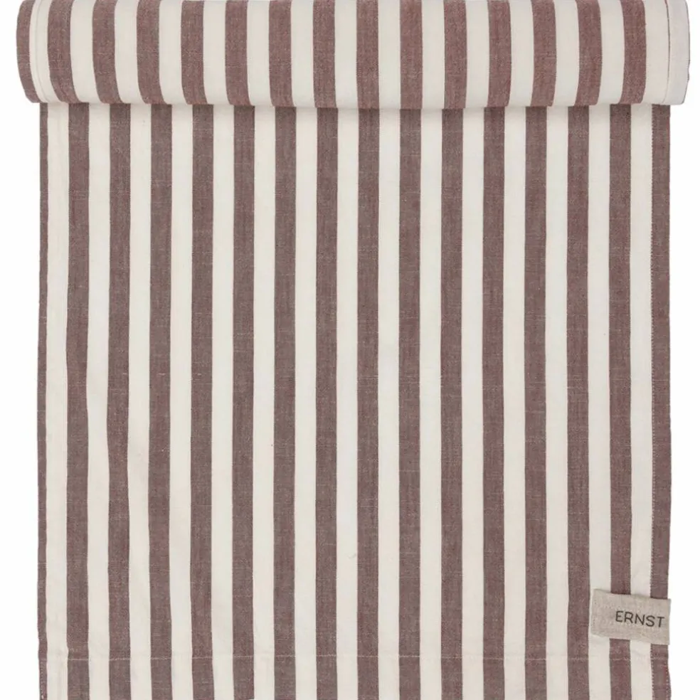 Löpare bred rand 45x250 cm, grön/vit