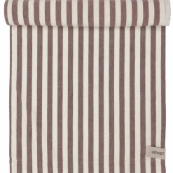 Löpare bred rand 45x250 cm, röd/vit