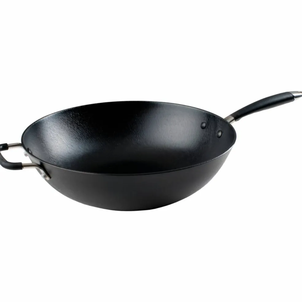 Lätt Gjutjärn Wokpanna 34 cm