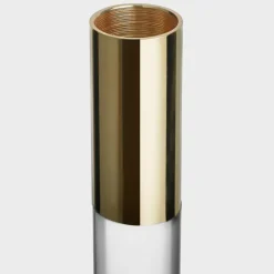 Lumiere Ljusstake 32 cm, guld/glas