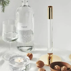 Lumiere Ljusstake 26,5 cm, guld/glas